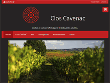 Tablet Screenshot of clos-cavenac.com